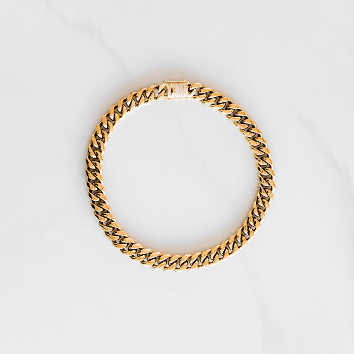 Miami Cuban Link Chain w/ Box Clasp - Gold (18mm)