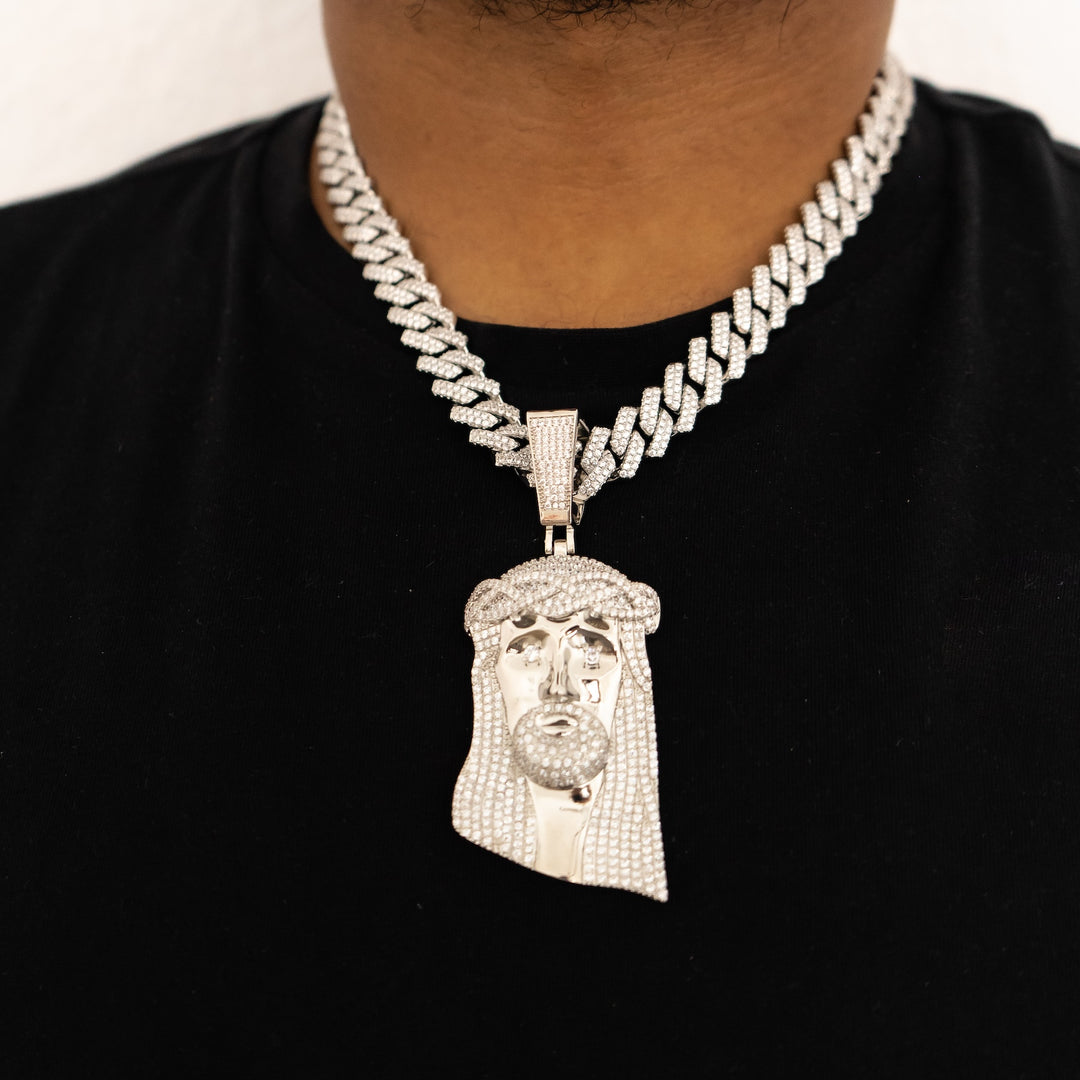 Macro Jesus Piece - Silver