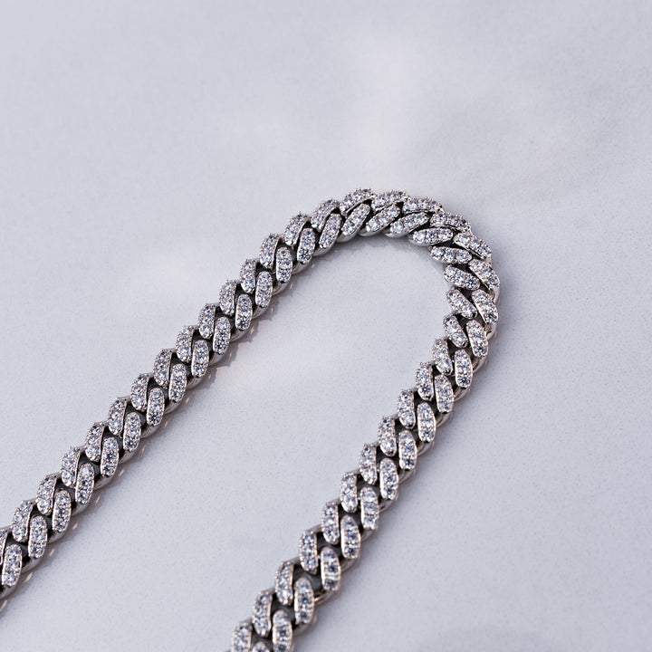 Iced Miami Cuban Link - Silver (8mm)