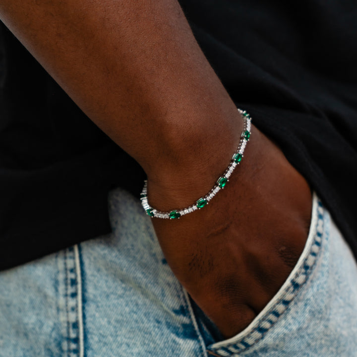 Two-Tone Tennis Bracelet