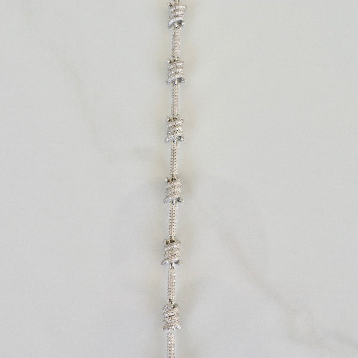 Barbed Wire Bracelet - Silver