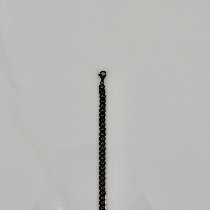 Cuban Link Bracelet - Black (7mm)