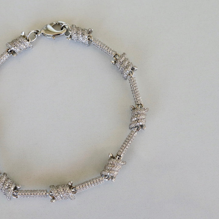 Barbed Wire Bracelet - Silver