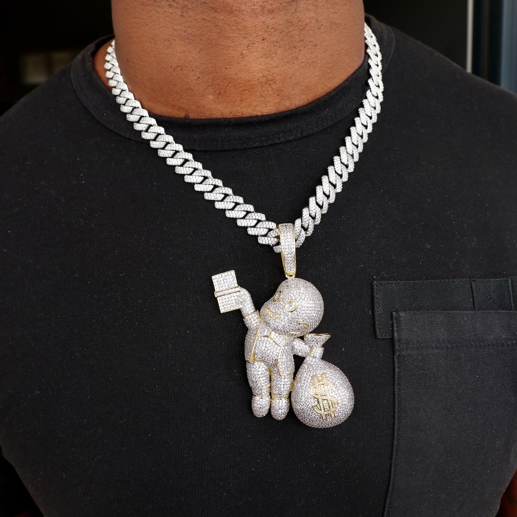 Richie Rich Pendant with cheapest Rope Chain