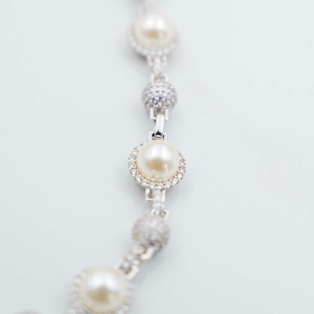 Iced Ball/Pearl Link Chain